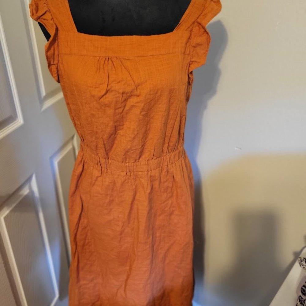 Universal Thread Goods Co boho dress orange side slit dress